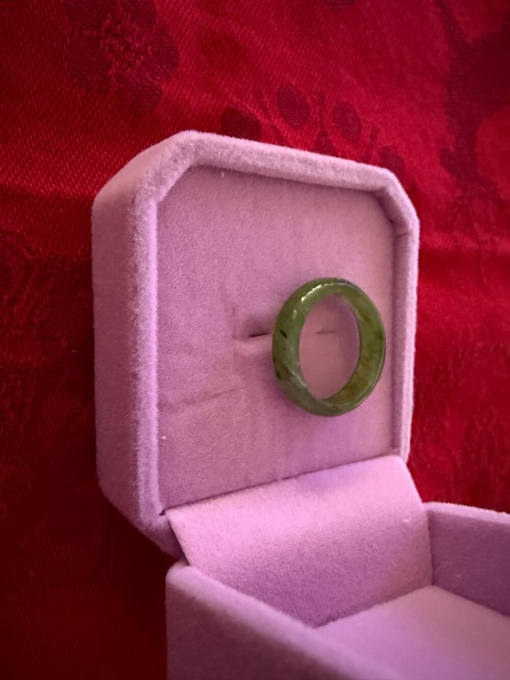GREEN JADE RING SIZE 4 - Picture 6 of 6